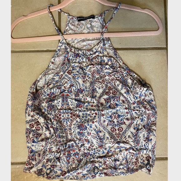 Brandy Melville Paisley Crop Top - Picture 1 of 1